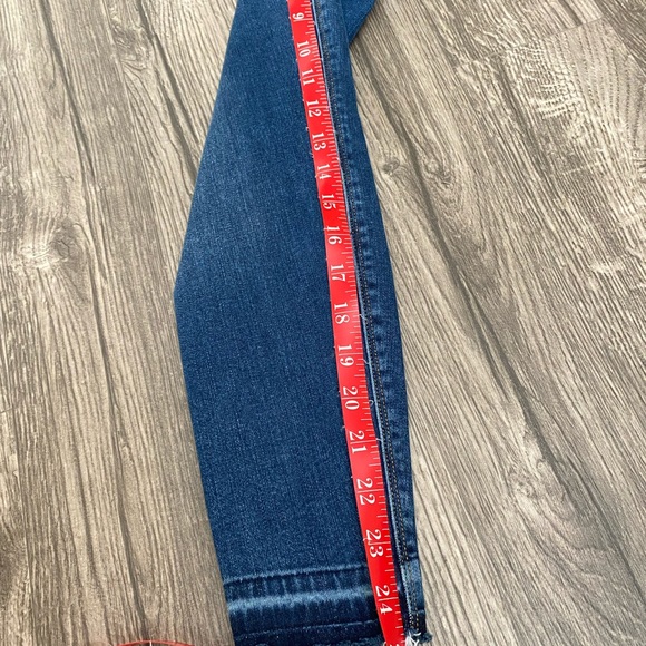 SPANX distressed ankle skinny jeans medium wash NWOT size xs - Picture 10 of 11
